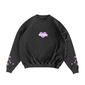 🔥🎤 Olivia Rodrigo GUTS Tour Crewneck 🖤 Size Large | Authentic World Tour Merch ✨